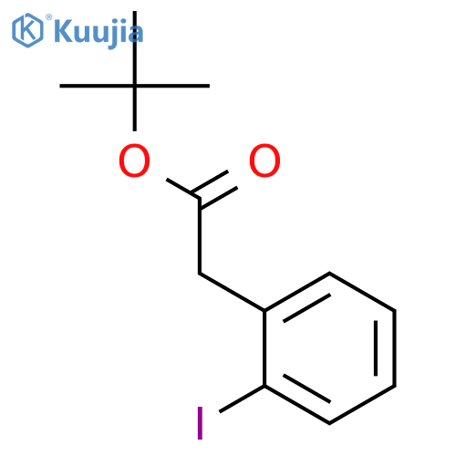BENZENEACETIC ACID, 2-IODO-, 1,1-DIMETHYLETHYL ESTER structure
