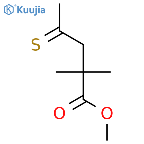 PENTANOIC ACID, 2,2-DIMETHYL-4-THIOXO-, METHYL ESTER structure