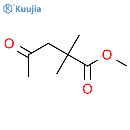 Pentanoic acid, 2,2-dimethyl-4-oxo-, methyl ester structure