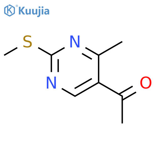 1-(4-methyl-2-(methylthio)pyrimidin-5-yl)ethanone structure