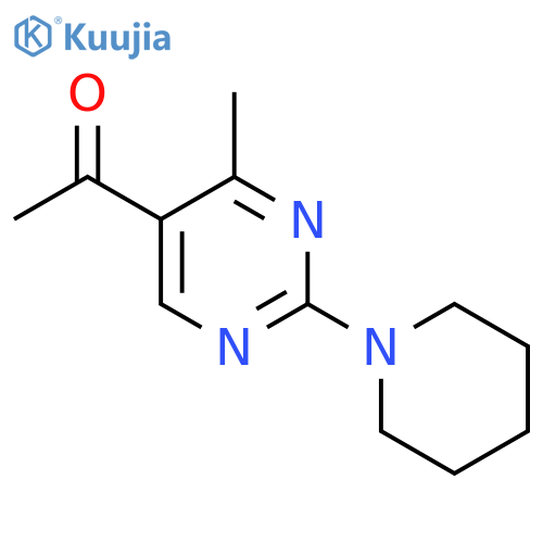 1-4-methyl-2-(1-piperidinyl)-5-pyrimidinylethanone structure
