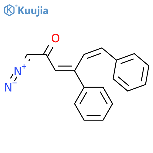 3,5-Hexadien-2-one, 1-diazo-4,6-diphenyl-, (E,Z)- structure
