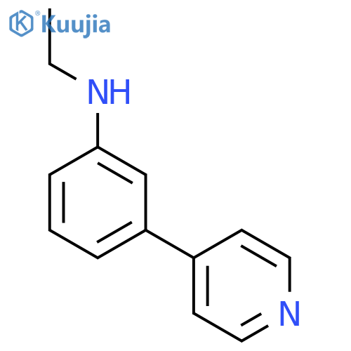 N-Ethyl-3-(4-pyridyl)aniline structure