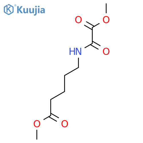 Pentanoic acid, 5-[(methoxyoxoacetyl)amino]-, methyl ester structure