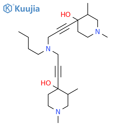 4-PIPERIDINOL, 4,4'-[(BUTYLIMINO)DI-1-PROPYNE-3,1-DIYL]BIS[1,3-DIMETHYL- structure