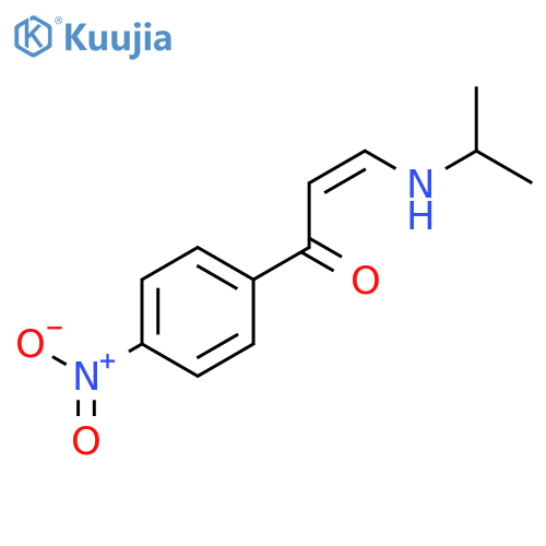 2-PROPEN-1-ONE, 3-[(1-METHYLETHYL)AMINO]-1-(4-NITROPHENYL)-, (Z)- structure