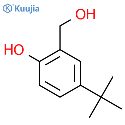 Benzenemethanol,5-(1,1-dimethylethyl)-2-hydroxy- structure