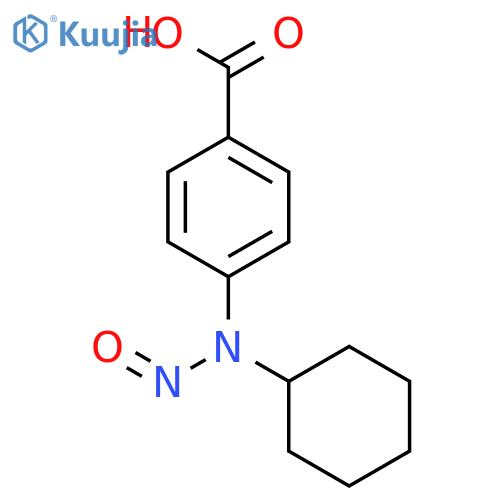 Benzoic acid, 4-(cyclohexylnitrosoamino)- structure