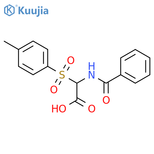 ACETIC ACID, (BENZOYLAMINO)[(4-METHYLPHENYL)SULFONYL]- structure