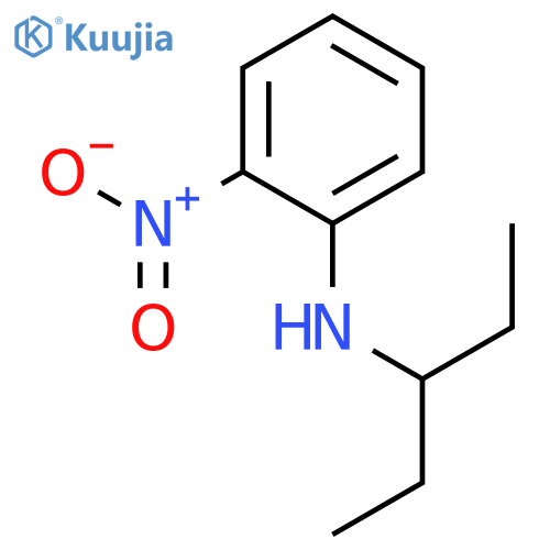 Benzenamine, N-(1-ethylpropyl)-2-nitro- structure