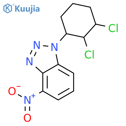 1H-BENZOTRIAZOLE, 1-(2,3-DICHLOROCYCLOHEXYL)-4-NITRO- structure