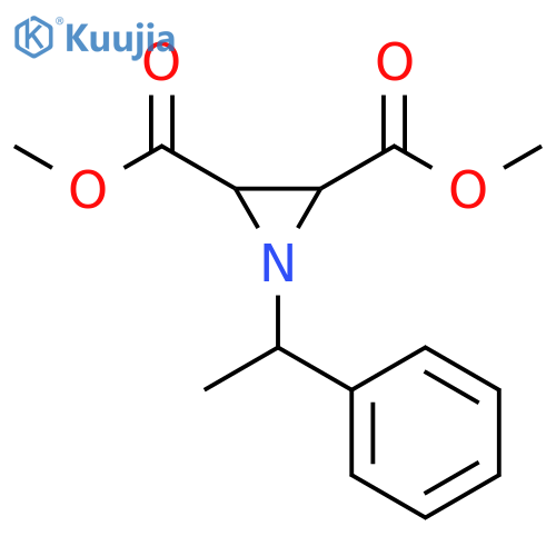 2,3-AZIRIDINEDICARBOXYLIC ACID, 1-(1-PHENYLETHYL)-, DIMETHYL ESTER structure