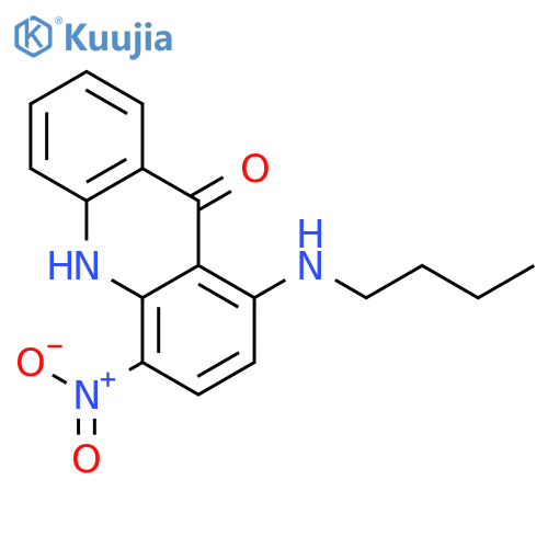 9(10H)-Acridinone, 1-(butylamino)-4-nitro- structure