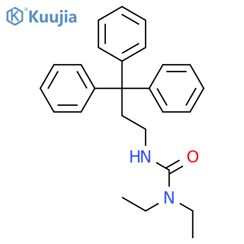UREA, N,N-DIETHYL-N'-(3,3,3-TRIPHENYLPROPYL)- structure
