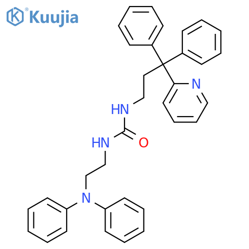 Urea, N-[2-(diphenylamino)ethyl]-N'-[3,3-diphenyl-3-(2-pyridinyl)propyl]- structure