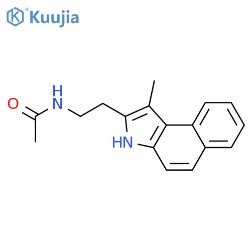 Acetamide, N-[2-(1-methyl-3H-benz[e]indol-2-yl)ethyl]- structure