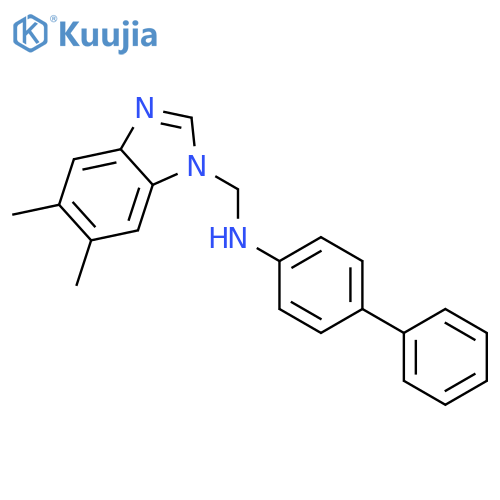 1H-Benzimidazole-1-methanamine, N-[1,1'-biphenyl]-4-yl-5,6-dimethyl- structure