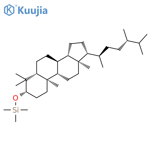 Silane, [[(3b,5a)-4,4-dimethylergostan-3-yl]oxy]trimethyl- structure
