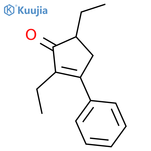 2-CYCLOPENTEN-1-ONE, 2,5-DIETHYL-3-PHENYL- structure