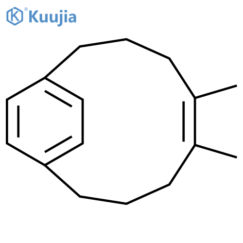 (5Z)-5,6-Dimethylbicyclo[8.2.2]tetradeca-1(12),5,10,13-tetraene structure