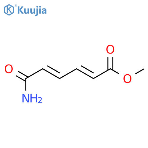 2,4-HEXADIENOIC ACID, 6-AMINO-6-OXO-, METHYL ESTER, (E,E)- structure