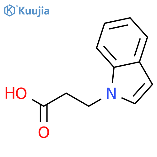 3-(1H-Indol-1-yl)propanoic acid structure