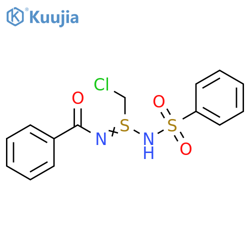 Benzamide, N-[S-(chloromethyl)-N-(phenylsulfonyl)sulfinimidoyl]- structure