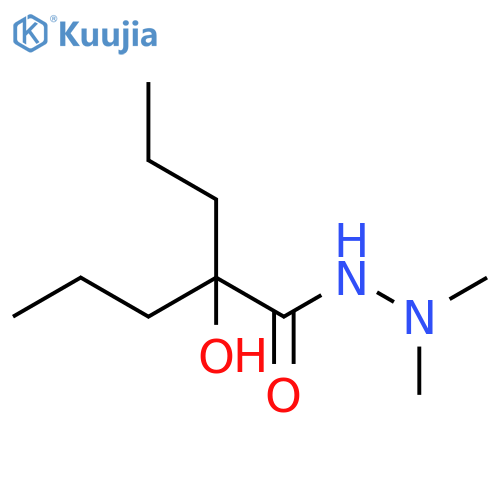 Pentanoic acid, 2-hydroxy-2-propyl-, 2,2-dimethylhydrazide structure