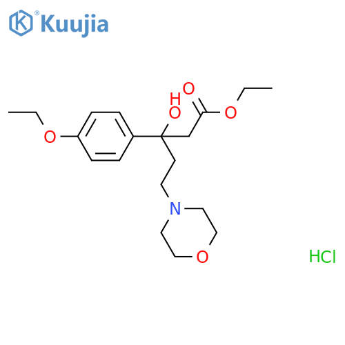 4-Morpholinepentanoic acid, b-(4-ethoxyphenyl)-b-hydroxy-, ethyl ester,hydrochloride structure