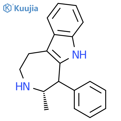 Azepino[4,5-b]indole, 1,2,3,4,5,6-hexahydro-4-methyl-5-phenyl-, (4S)- structure
