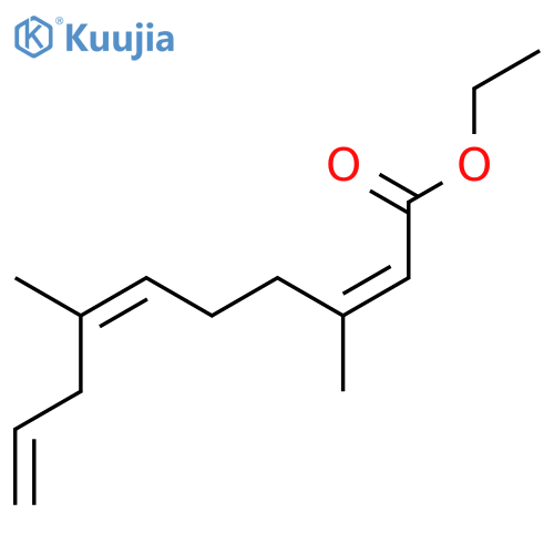 2,6,9-DECATRIENOIC ACID, 3,7-DIMETHYL-, ETHYL ESTER, (Z,Z)- structure