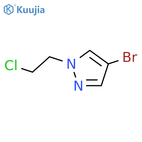 4-Bromo-1-(2-chloroethyl)-1H-pyrazole structure