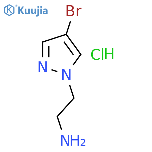 2-(4-bromo-1H-pyrazol-1-yl)ethan-1-amine hydrochloride structure