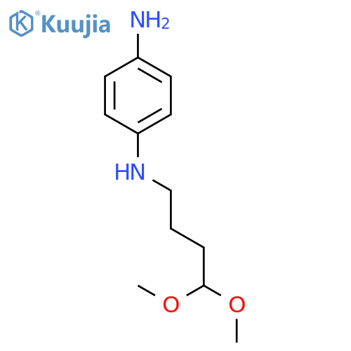 1,4-Benzenediamine, N-(4,4-dimethoxybutyl)- structure