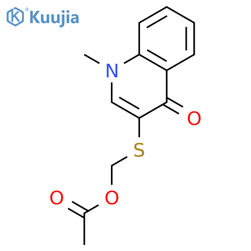 4(1H)-QUINOLINONE, 3-[[(ACETYLOXY)METHYL]THIO]-1-METHYL- structure