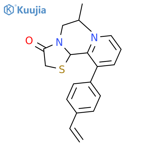 4-THIAZOLIDINONE, 2-[3-(4-ETHENYLPHENYL)-2-PYRIDINYL]-3-(2-METHYLPROPYL)- structure