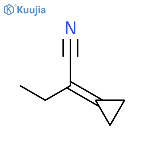 Butanenitrile, 2-cyclopropylidene- structure