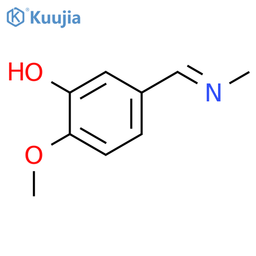 PHENOL, 2-METHOXY-5-[(METHYLIMINO)METHYL]- structure