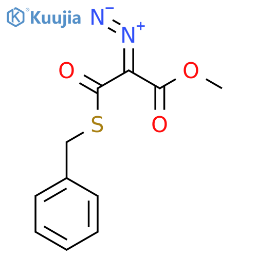 Propanoic acid, 2-diazo-3-oxo-3-[(phenylmethyl)thio]-, methyl ester structure