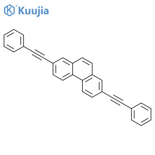 PHENANTHRENE, 2,7-BIS(PHENYLETHYNYL)- structure