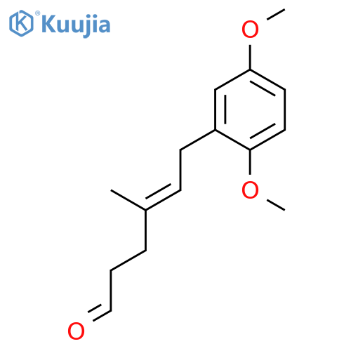 4-Hexenal, 6-(2,5-dimethoxyphenyl)-4-methyl-, (E)- structure