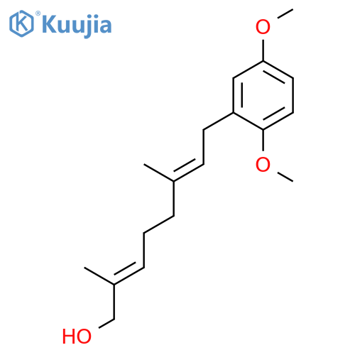 2,6-OCTADIEN-1-OL, 8-(2,5-DIMETHOXYPHENYL)-2,6-DIMETHYL-, (E,E)- structure
