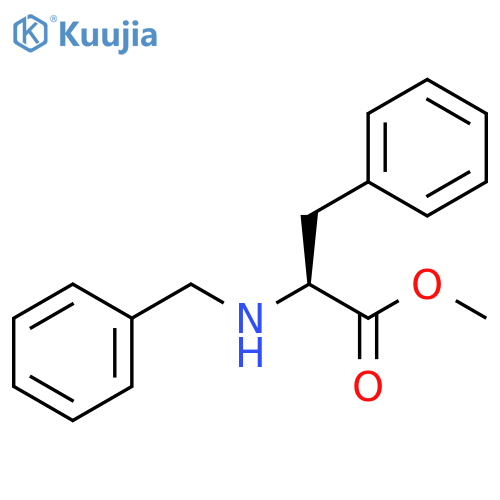 L-Phenylalanine, N-(phenylmethyl)-, methyl ester structure
