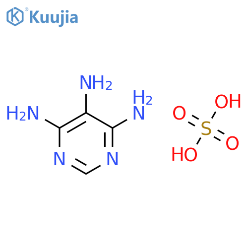 4,5,6-Triaminopyrimidine sulfate hydrate structure