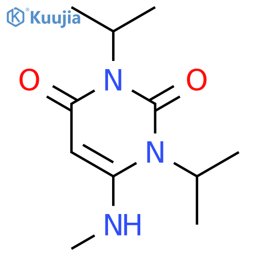 2,4(1H,3H)-PYRIMIDINEDIONE, 6-(METHYLAMINO)-1,3-BIS(1-METHYLETHYL)- structure