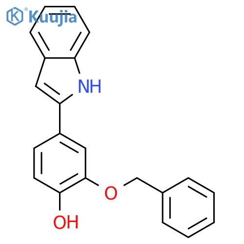 PHENOL, 4-(1H-INDOL-2-YL)-2-(PHENYLMETHOXY)- structure