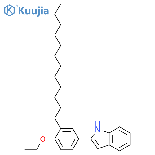 1H-INDOLE, 2-(3-DODECYL-4-ETHOXYPHENYL)- structure