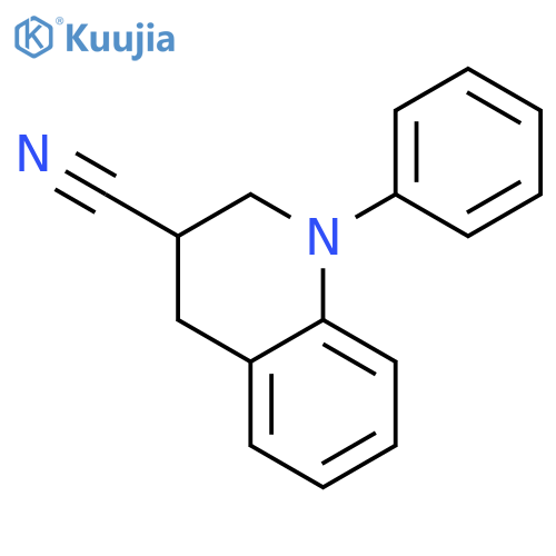 3-QUINOLINECARBONITRILE, 1,2,3,4-TETRAHYDRO-1-PHENYL- structure