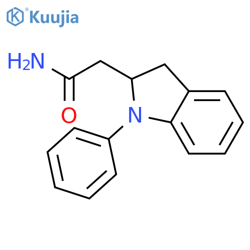 1H-Indole-2-acetamide, 2,3-dihydro-1-phenyl- structure