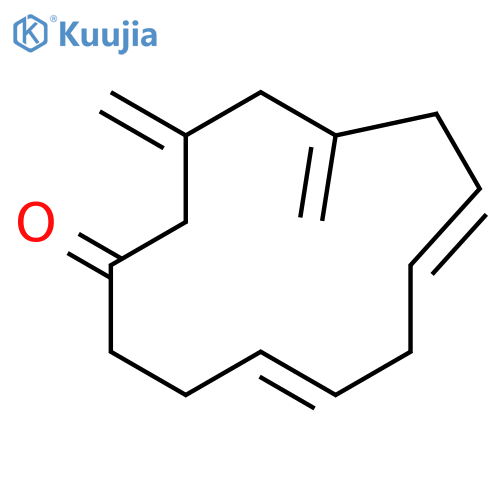 4,7-Cyclotridecadien-1-one, 10,12-bis(methylene)- structure